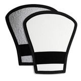 Rebatedor Flash Externo 2 Lados Branco Prata P/ Speedlite