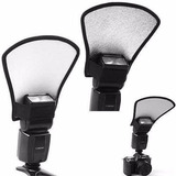 Rebatedor Universal Flash 2 Cores Branco E Prata Canon Nikon
