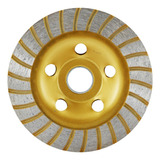 Rebolo Fresa Disco Desbaste Concreto Granito Mármore 115mm Cor Dourado
