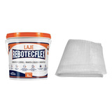 Rebotec Flex Laje 4kg 4m Tela Poliester impermeabilização
