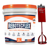Rebotec Flex Laje Balde Grande + 1 Misturador Mecânico Metal