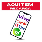Recarga Celular Crédito Online Tim Claro Vivo Oi R$ 15,00