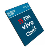 Recarga Celular Crédito Online Tim Oi Claro Vivo R$ 20,00
