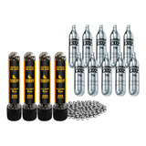 Recarga P/ Pistola C11 E M9 Cal. 6mm Kit 800un + 10 Co2 12g