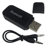 Receptor Bluetooth Usb Adaptador Musica P2 Cd Som E Carro