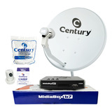 Receptor Midiabox Century Kit Century Antena Ku 60cm Banda 