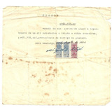 Recibo Antigo Com Selos Fiscais - Agosto 1951- - Ab3
