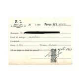 Recibo Antigo Com Selos Fiscais - Agosto 1961- - Ab3