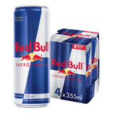 Red Bull Energy Drink 355 Ml - Pack Com 4 Unidades