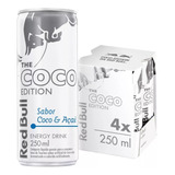 Red Bull Energy Drink Coco Edition Pack Com 4 Unidades 250ml