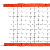 Rede Beach Tennis Oficial 2 Faixas Pvc Fio 2.0 Pe Laranja Sp