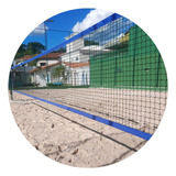 Rede Beach Tennis Oficial Com 4 Faixas Med: 1,00 X 8,20m Azl
