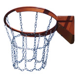 Rede De Basquete Corrente / Aço - Classic Com Argola - Par