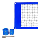 Rede De Beach Tennis Oficial + Fita Demarcaçao Quadra 16x8