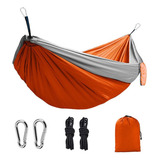 Rede De Dormir Casal Grande 270x140cm Camping Nylon 300kg