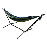Rede Descanso Com Suporte Desmontável Área Lazer Camping