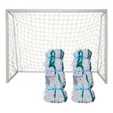 Rede Gol De Futebol Futsal Fio 4mm Polietileno 3,2x2,1m Par 