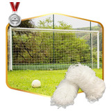Rede Para Gol De Futebol Society 5,20m Oficial Fio 4 Nylon