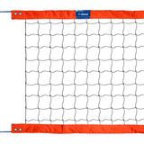 Rede Vôlei De Praia Oficial Com Duas Faixas Laranja