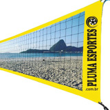 Rede Vôlei Praia Profissional Oficial 8,50m X 1m - 4 Lonas