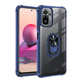 Redmi Note 10s Capa Antimpacto Bumper Com Anel Magnético