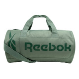 Reebok Dayley Duffle Bolsa Unissex Correia De Ombro Verde Acambamento Dos Ferragens Níquel Desenho Do Tecido Liso Cor Verde