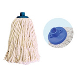 Refil 30cm Mopinho Com Rosca Azul Ponta Cortada Bralimpia