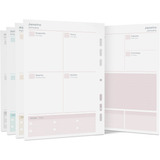 Refil Agenda Semanal Permanente Fichário Caderno A5 14,8x21