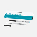 Refil Carga Montblanc Esferográfica Azul Turqueza M Cx/2 .