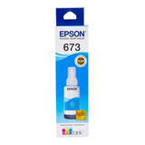 Refil De Tinta Epson Original 673 Ciano L800 L805 L810 L850 