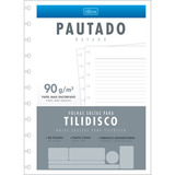 Refil Folha Caderno Tilidisco Universitário Pautado