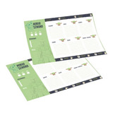 Refil Folhas Calendario Planner Semanal Baby Yoda Star Wars