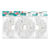 Refil Mop Giratório Flash Limp Pro 3em1 Kit 3 Unidades