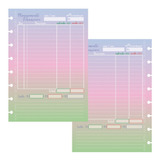 Refil Octo Pequeno Planner Financeiro Colors- Caderno Discos
