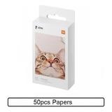 Refil Papel Fotográfico Impressora Portátil Xiaomi 50un + Cor Branco