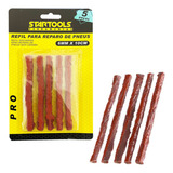 Refil Reparo Pneu Sem Câmara Macarrão Kit Com 5 Reparos