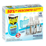 Refil Repelente Raid Family 45 Noites 2 Unidades 32,9ml
