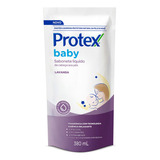 Refil Sabonete Líquido Para Bebês Lavanda 380ml Protex Baby 