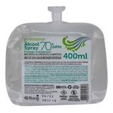 Refil Spray Álcool 70% Antisséptico 400ml Kit C/06 Unidades