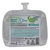Refil Spray Antibacteriano Álcool 70% Antisséptico 400ml