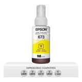 Refil Tinta Epson 673 Amarelo P/ L800 L805 L810 L850 L1800