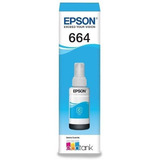 Refil Tinta Original Epson Ecotank T664 Ciano T664220