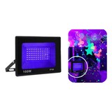 Refletor Holofote 100w Luz Negra Uv Balada Festa Efeito Neon