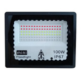 Refletor Holofote Led 100w Rgb Colorido Bivolt Com Controle Cor Da Carcaça Preto Cor Da Luz Colorido Rgb 110v/220v