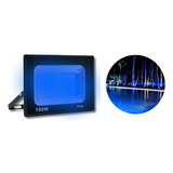 Refletor Holofote Led Luz Azul 100w Decoração Piscina Deck 