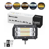 Refletor Holofote Luminaria Farol 72w Barra