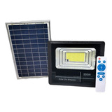 Refletor Led Holofote 300w Placa Solar Bateria Prova Dágua Cor Da Carcaça Preto Cor Da Luz Branco-frio