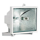 Refletor Para Lampada Halogena 150w Brasfort P/ Área Externa Cor Da Carcaça Branco