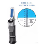 Refratômetro Atc Brix 0-40% 0-25% Álcool