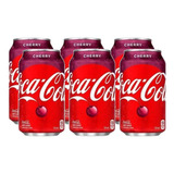 Refrigerante Coca Cola Cherry Cereja Caixa 6 Latas 355ml